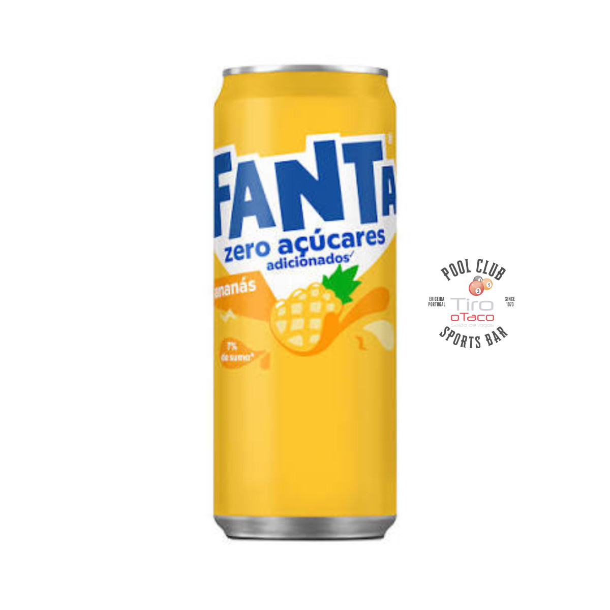 Fanta Ananás - 33 cl - Zero Açucar