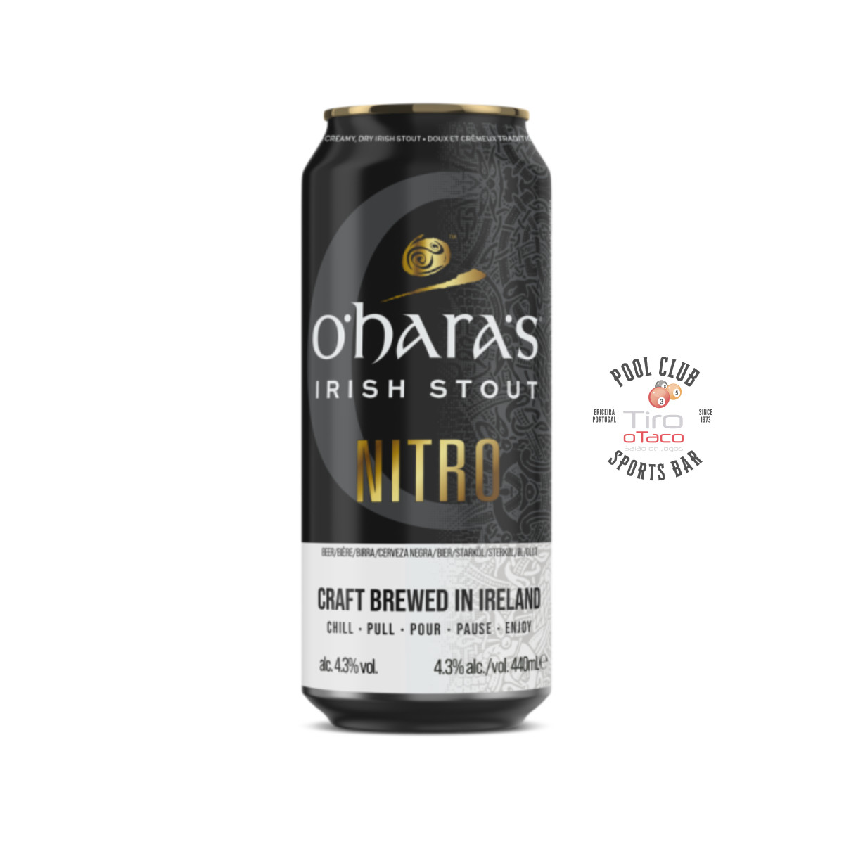 O’Hara’s Irish Dry Stout Nitro 44 cl